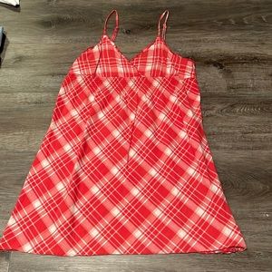 red mini dress